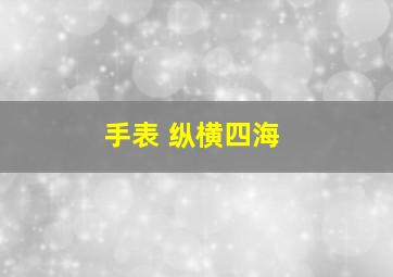 手表 纵横四海